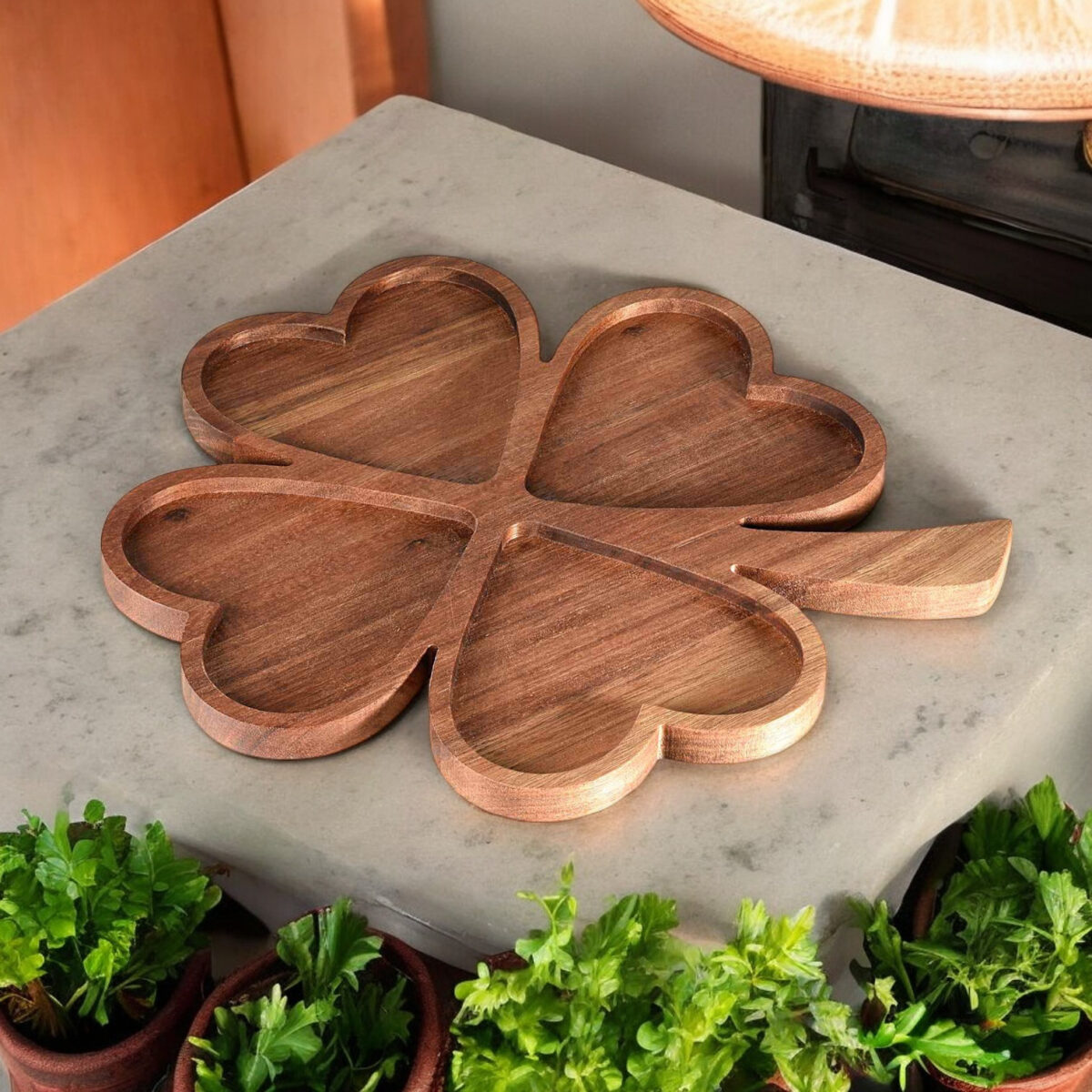 Tagliere Quadrifoglio double face