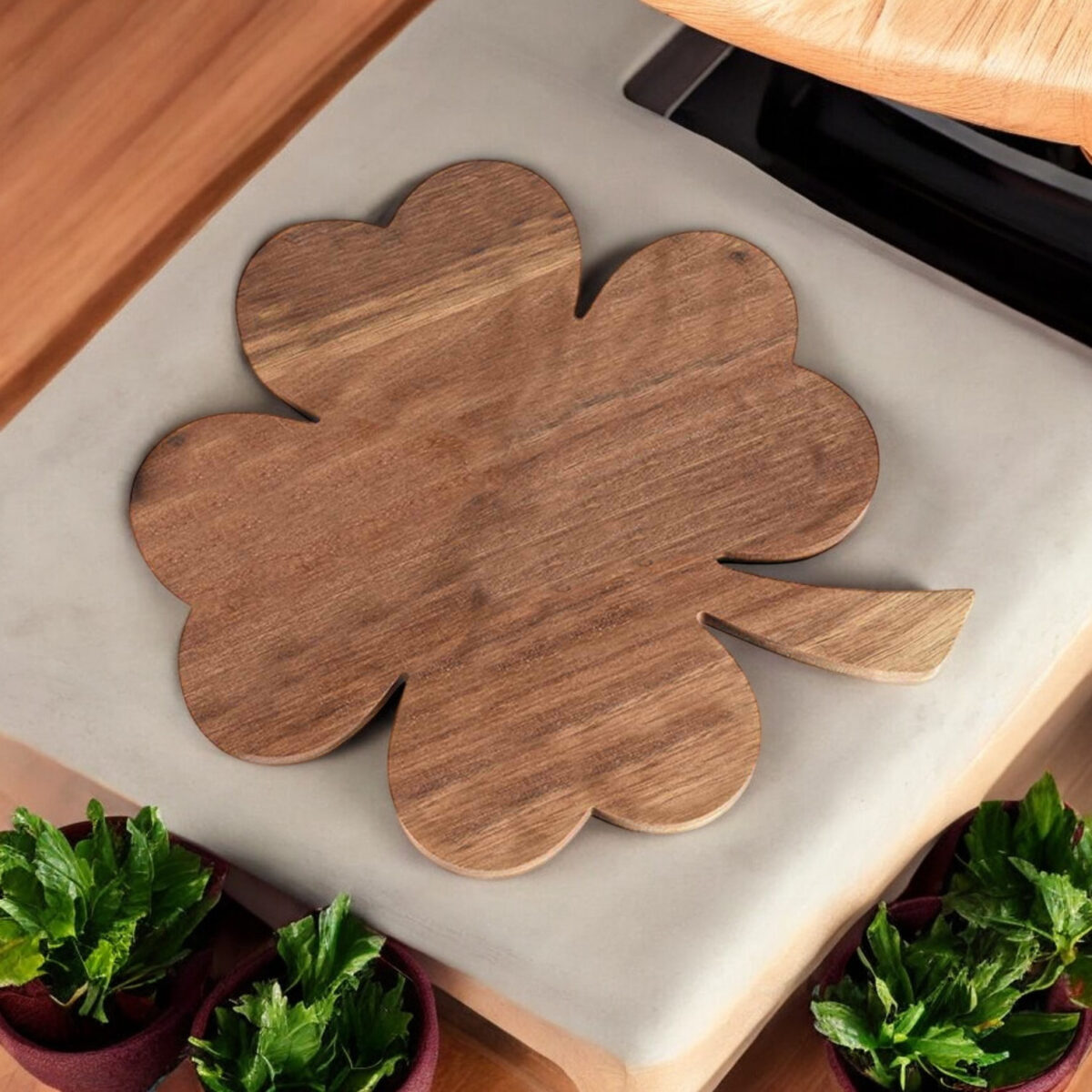 Tagliere Quadrifoglio double face - immagine 3