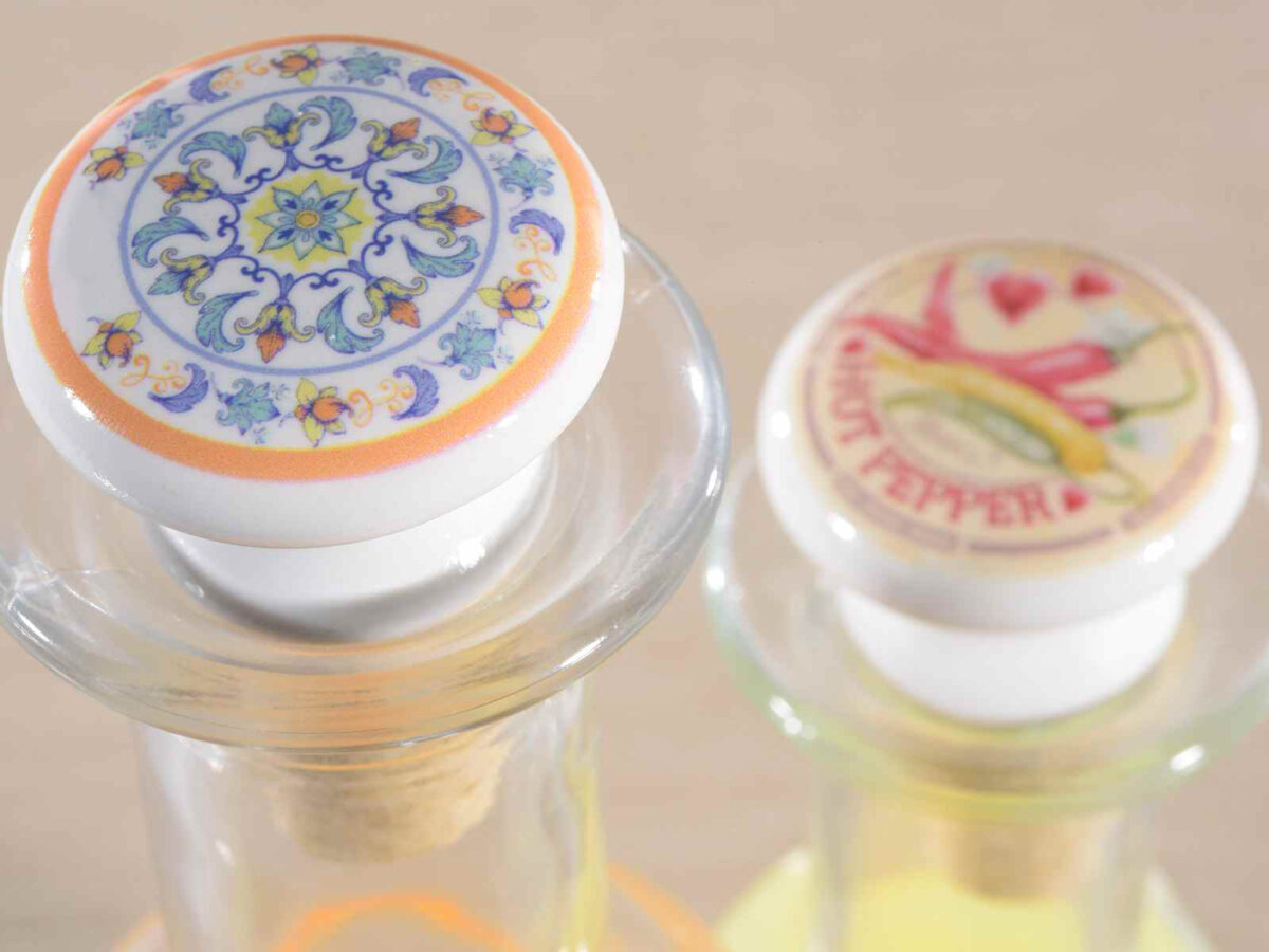Tappo Sughero e Ceramica Decorata