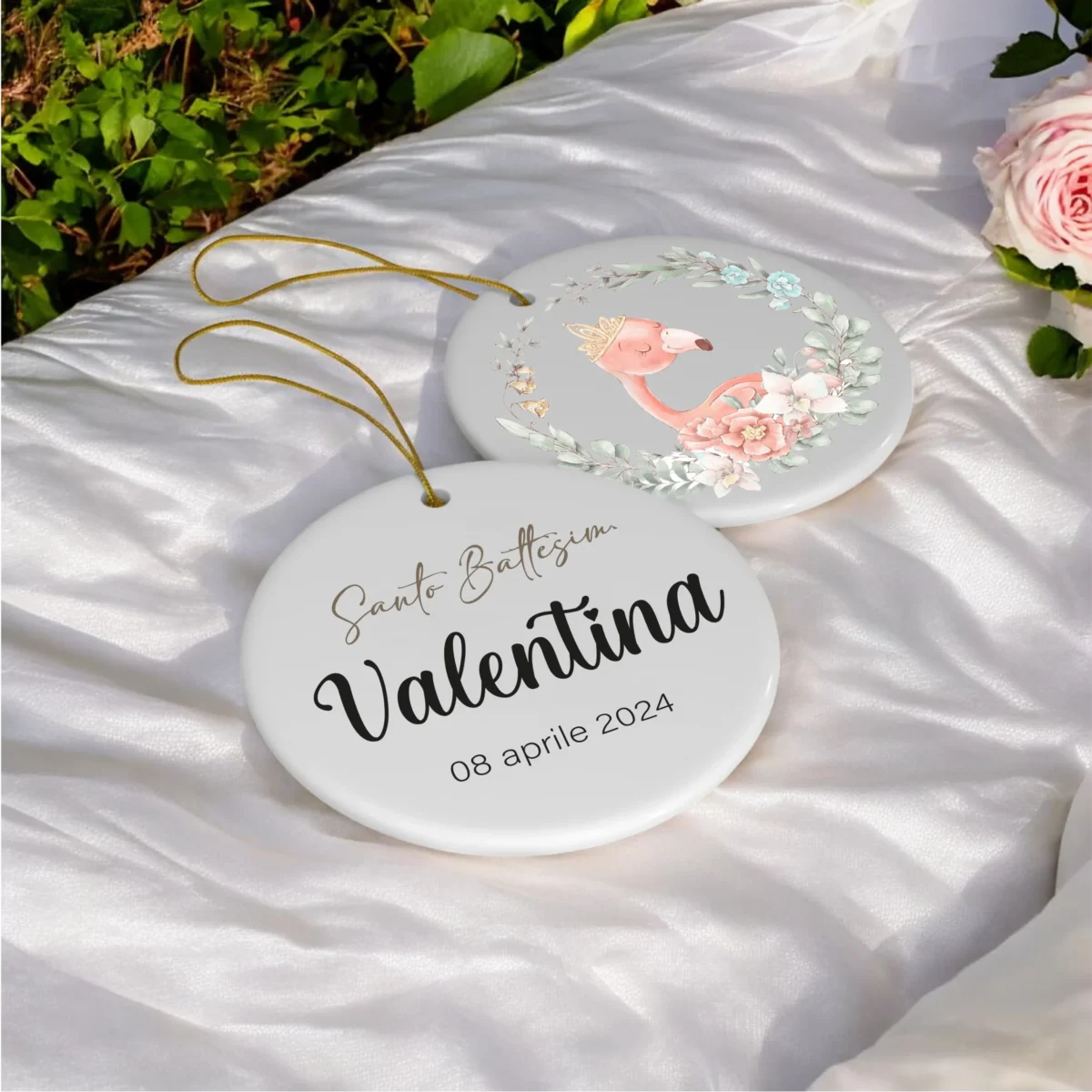 Ornamento Battesimo Personalizzato
