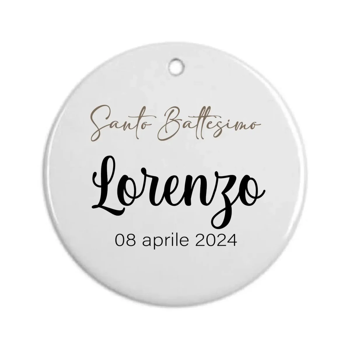 Ornamento Battesimo Personalizzato - immagine 4