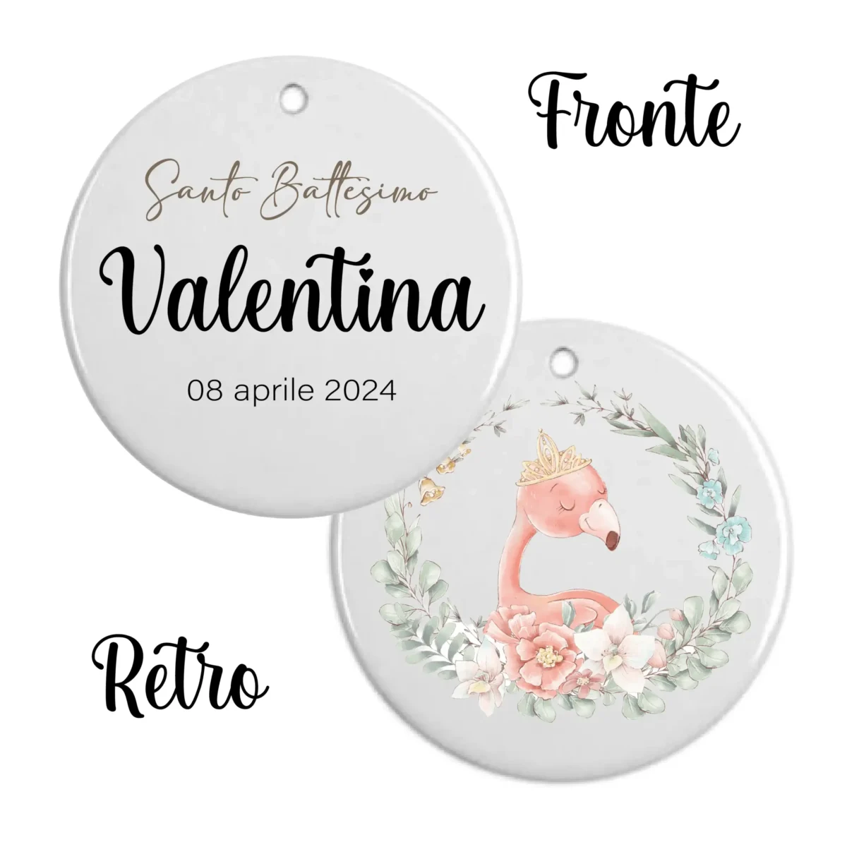 Ornamento Battesimo Personalizzato - immagine 2
