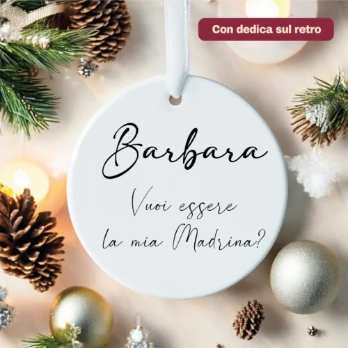 Ornamento Madrina Personalizzato