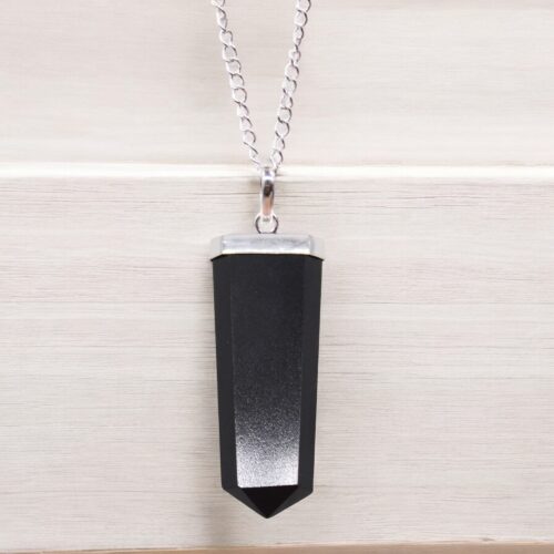 Pendente Grande in Agata Nera