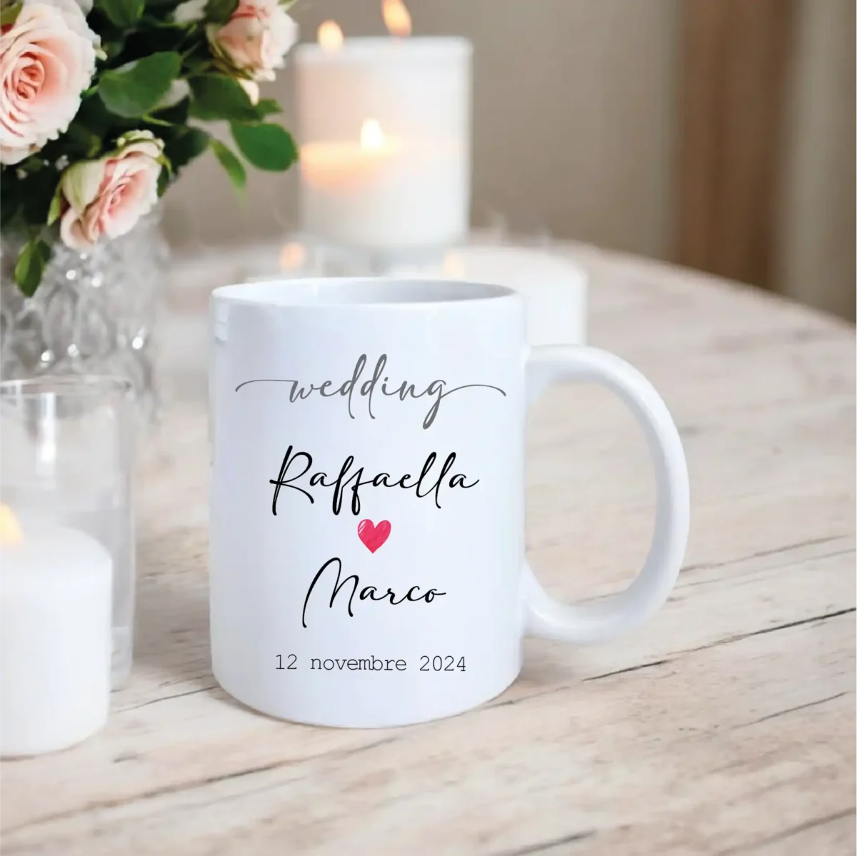 Tazza Matrimonio Bomboniera Personalizzata - immagine 2