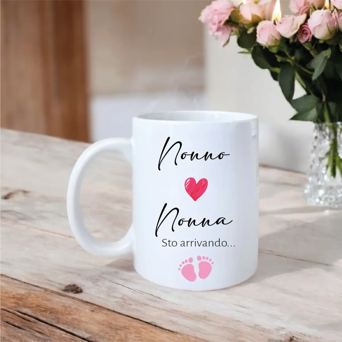 Tazza Nascita Personalizzata con Foto Ecografia - immagine 3