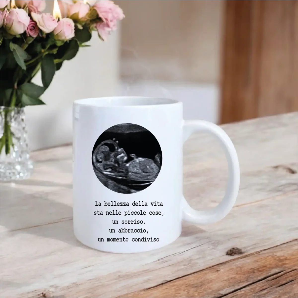 Tazza Nascita Personalizzata con Foto Ecografia - immagine 2