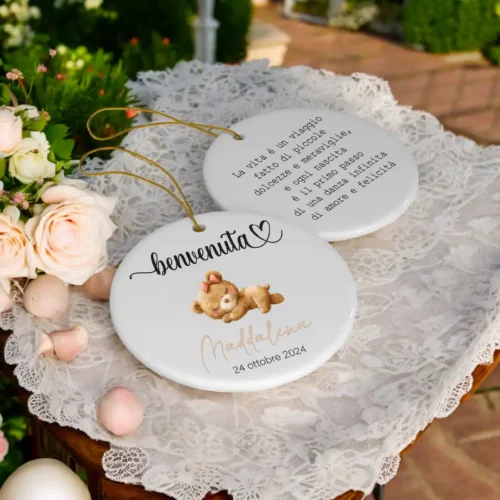 Ornamento Nascita Personalizzato