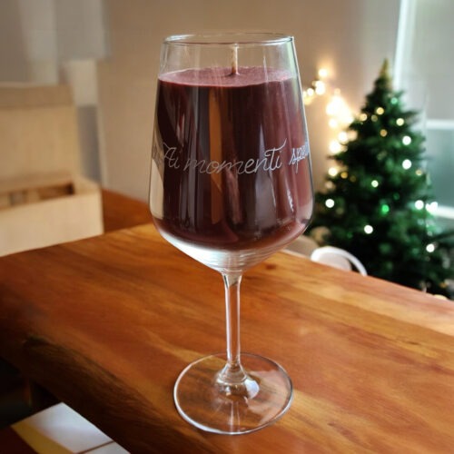 Calice Candela Profumata al Vino Personalizzabile