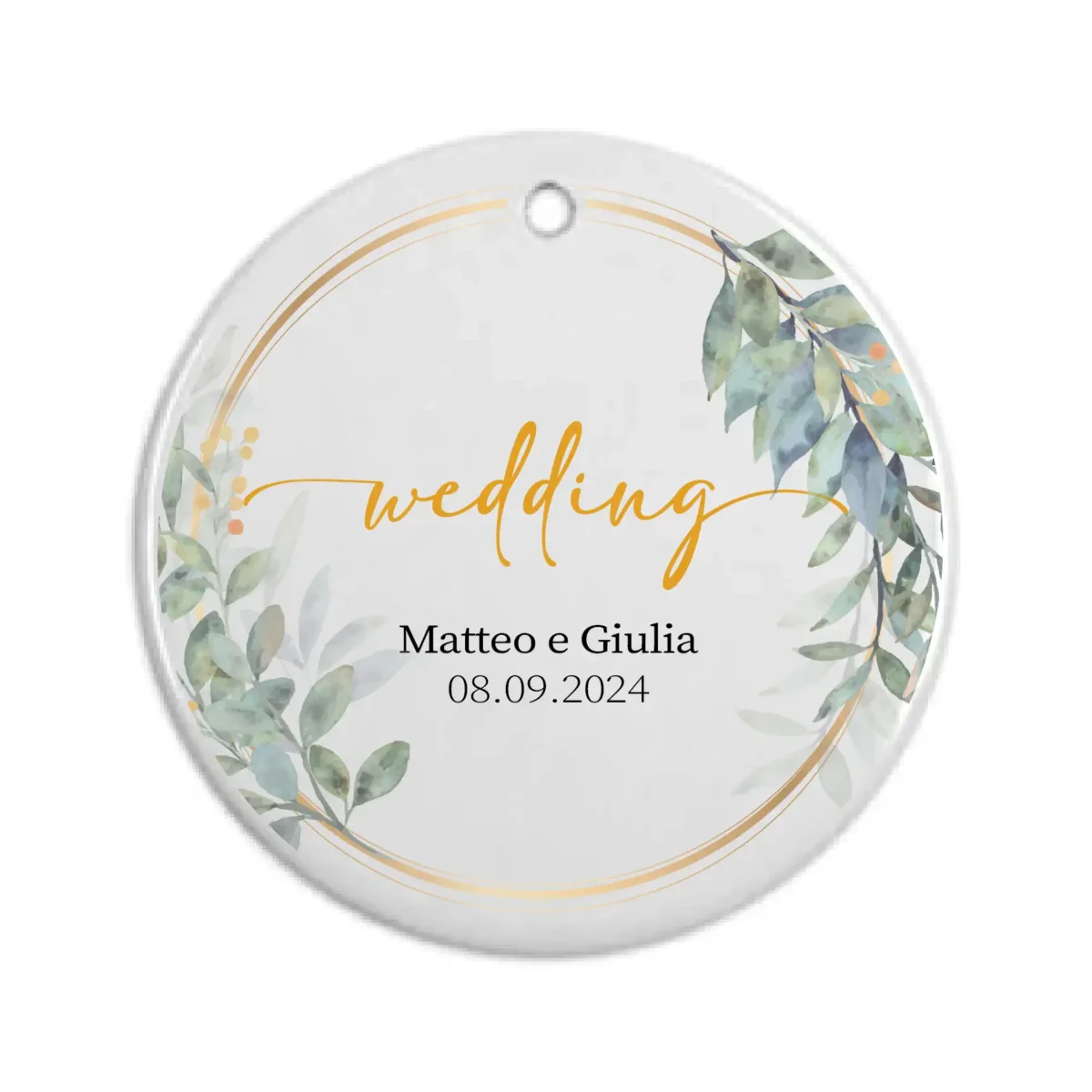 Ornamento Matrimonio Personalizzabile - immagine 2