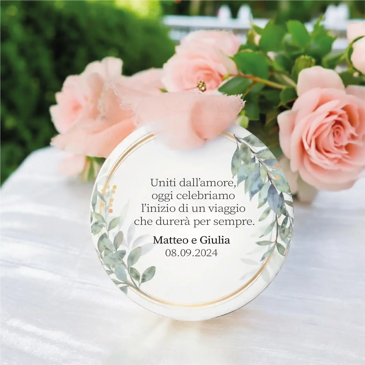 Ornamento Matrimonio Personalizzabile - immagine 3