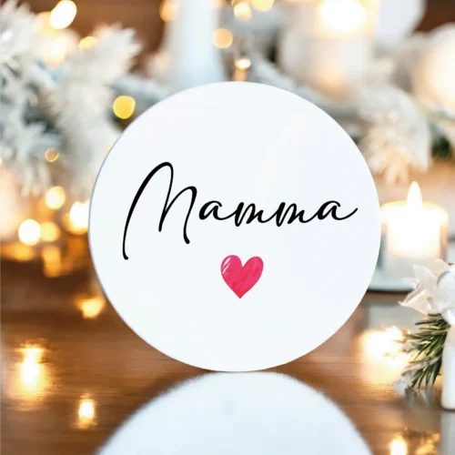 Sottobicchiere in Ceramica con Nome Personalizzato