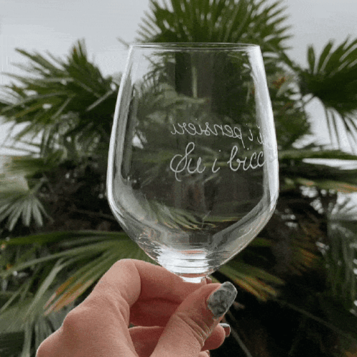 Calice "Su i Bicchieri giù i Pensieri"