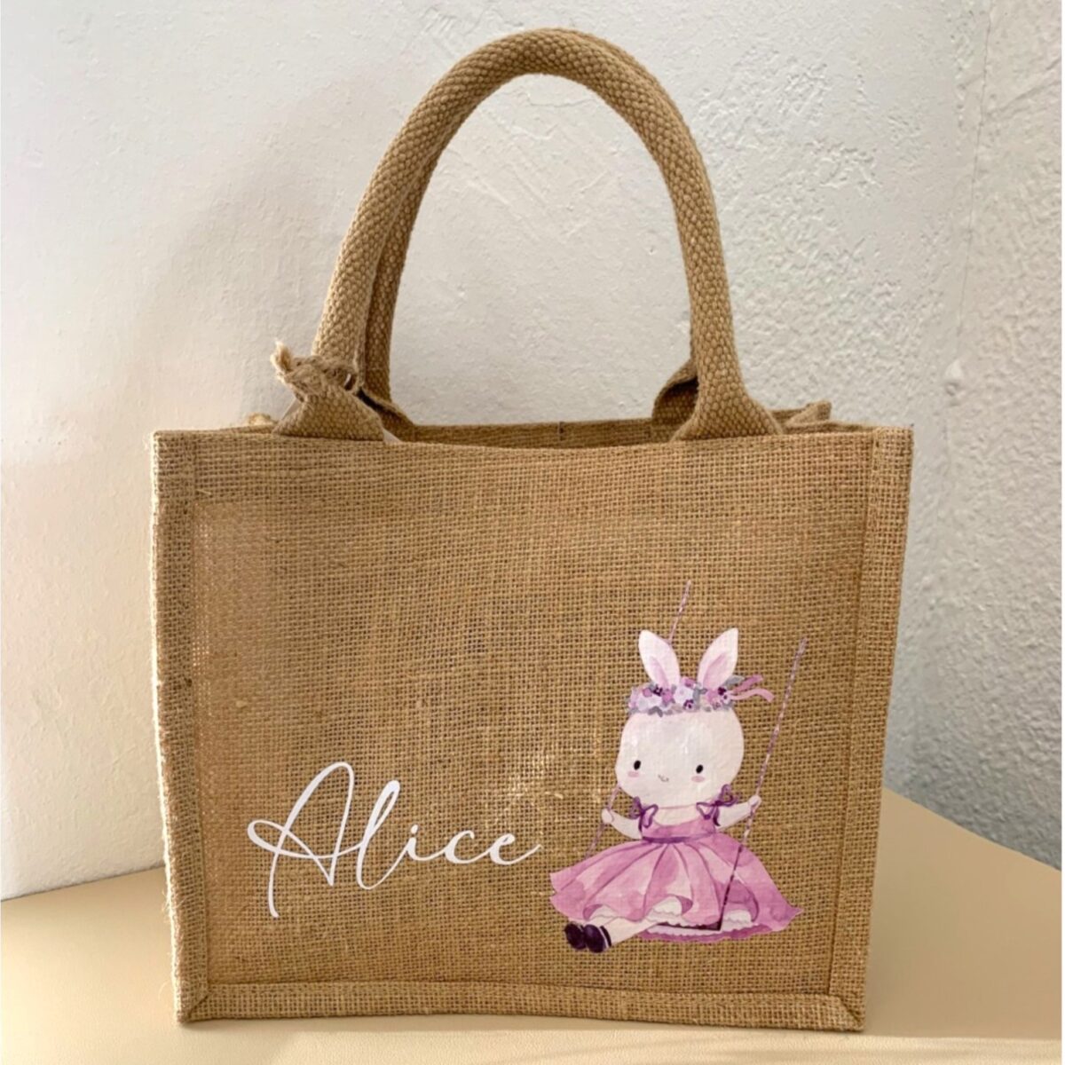 Borsa in Juta Personalizzata Bambini con Disegno - immagine 2