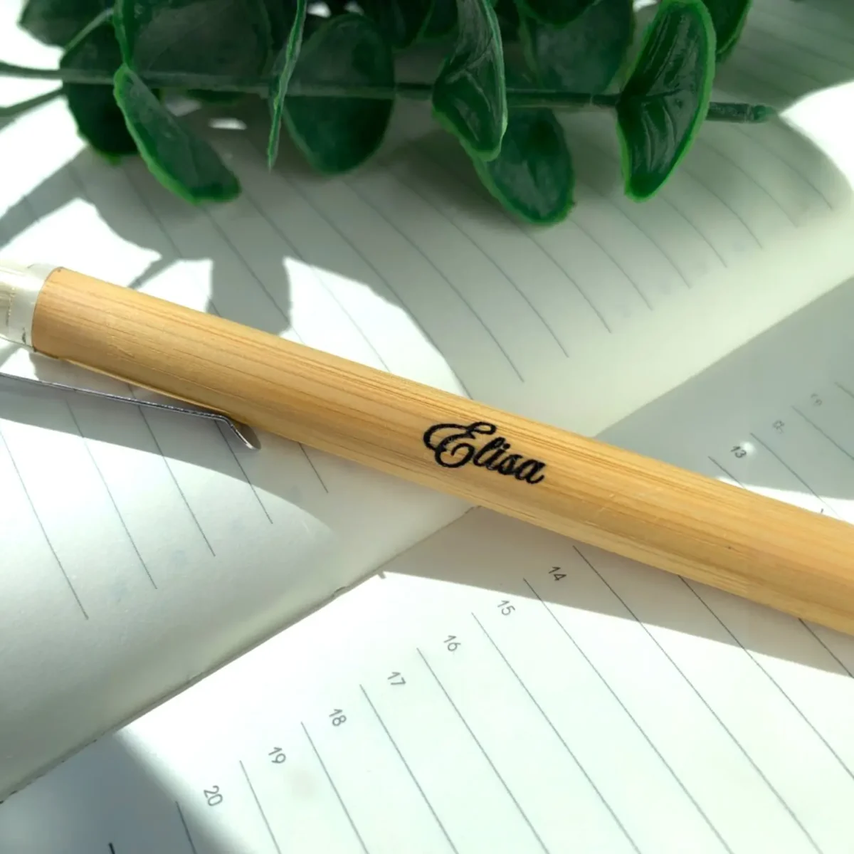 Penna in Bamboo Personalizzata